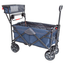 MacSports WPP-100 Utility Wagon Outdoor Heavy Duty Folding Cart Push Pull Collapsible with All Terrain Wheels and Handle Portable Lightweight