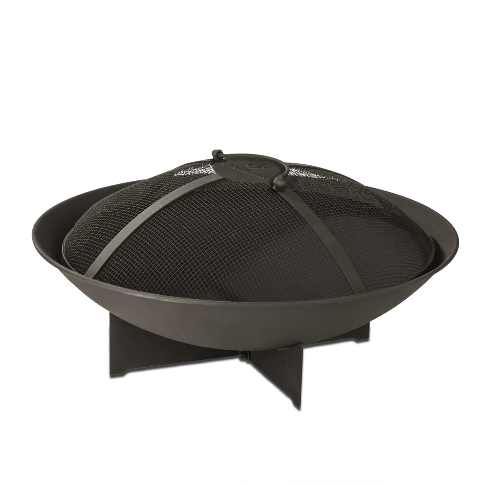 Landmann Fire Basket - 60.5 cm | Made of Powder-Coated Steel - Weatherproof and Stable | With Spark Guard for 360? Visibility & Protection from Sparks