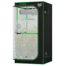 VIVOSUN P336 36"?36"?72" Grow Tent with Reinforced Highly Reflective Mylar Oxford Fabric, Additional Hanging Bars and CFM Kit for Indoor Hydroponic