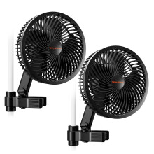 SPIDER FARMER Grow Tent Fan 6" with 10 Dynamic Wind Speeds and 10-Level Oscillation, EC Motor, Weatherproof IP-44, Auto Oscillating Clip Fan, Powerful