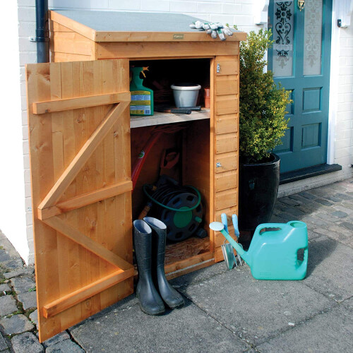 Rowlinson Mini Wooden Store Small Outside Storage Unit with Shiplap Cladding 1