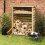 Rowlinson Rowlinson Small Log Store Pressure Treated Timber 1