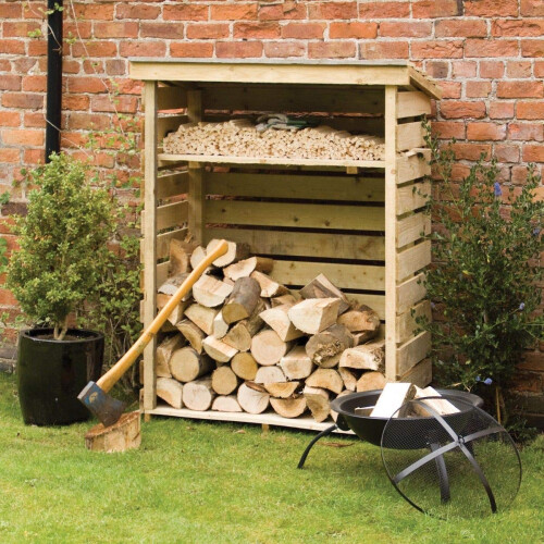 Rowlinson Rowlinson Small Log Store Pressure Treated Timber