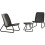 Keter Keter Rio Patio Set, Table and Chairs - Graphite/Grey 1