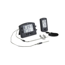 Themapen Smoke Wireless BBQ Thermometer for Smoker, Grill, Oven and Kitchen with 2 Channels, Backlit Display, Max/Min & High/Low Alarms. Perfect for
