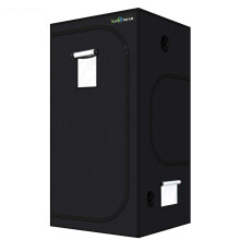 SunStream Hydroponic 4X4 FT Grow Tent for Indoor Seedling Plant Growing, Water-Resistant 120cmx120cmx200cm (48"x48"x80") LightProof Small Mushroom