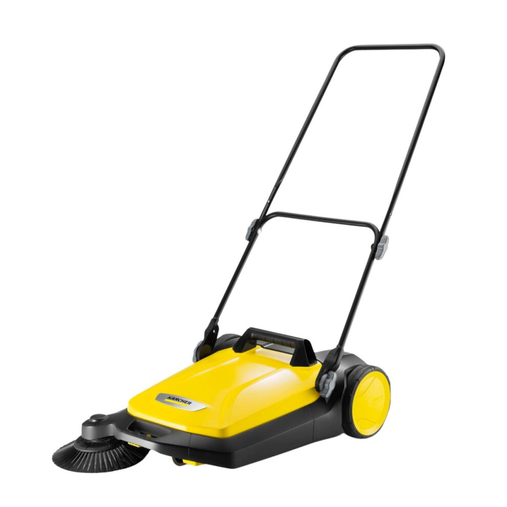 K?rcher 1.766-320.0, K?cher S 4 Mechanical Sweeper, Black, Yellow