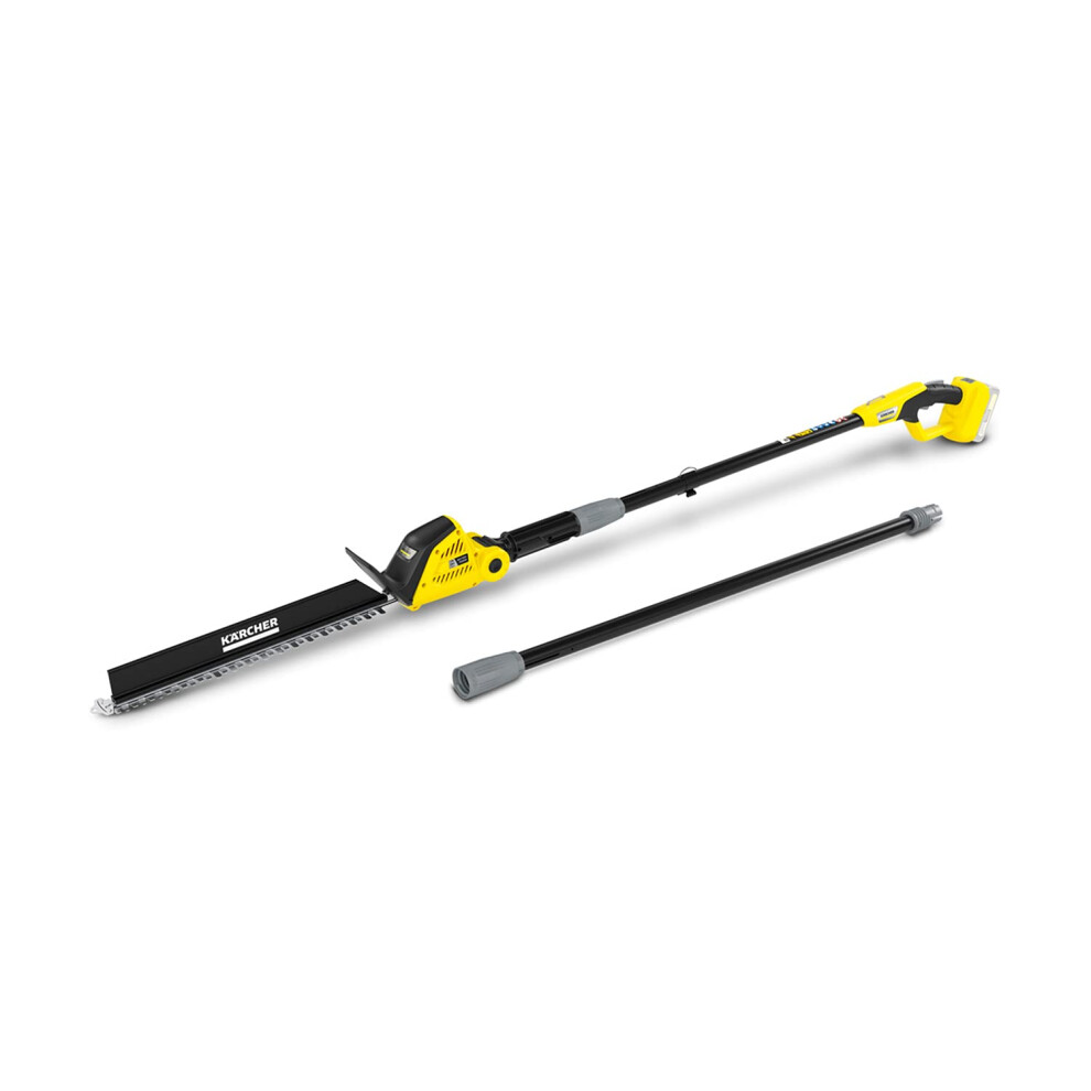K?rcher 18 V Cordless Pole Hedge Trimmer PHG 18-45, Cutting Length: 45 cm, Extension Insert, Angled Cutting Head, Power: Max 250-500 m, can be used