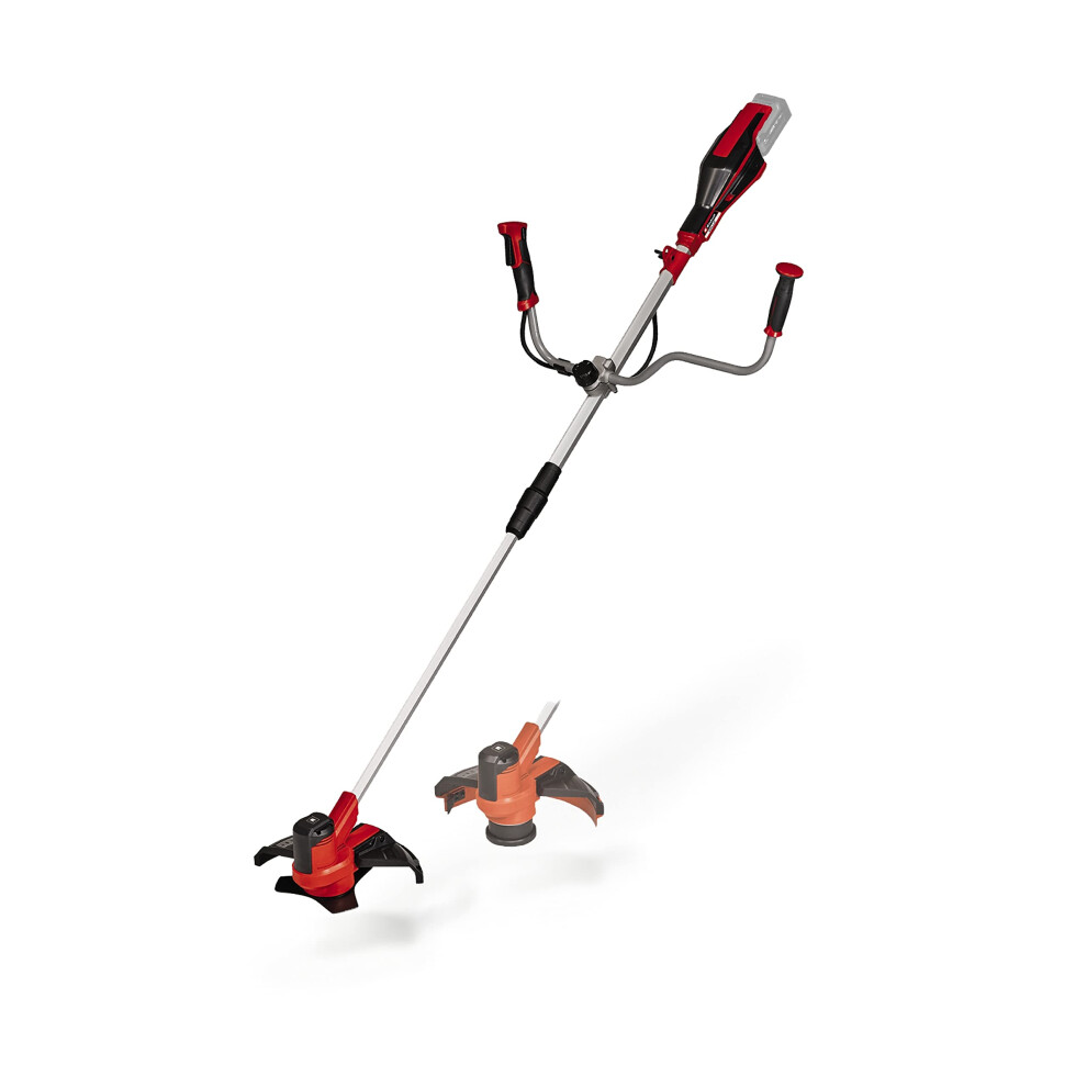 Einhell Power X-Change 18V Cordless Brush Cutter - Powerful Weed Trimmer With Metal Blades, Bump Fed Spool And Harness - AGILLO 18/200 Solo Battery