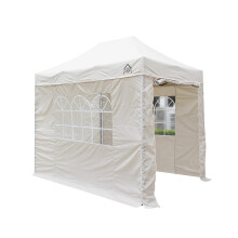 All Seasons Gazebos 3x2m Heavy Duty Fully Waterproof Pop up Gazebo with 4 Side Walls - Beige