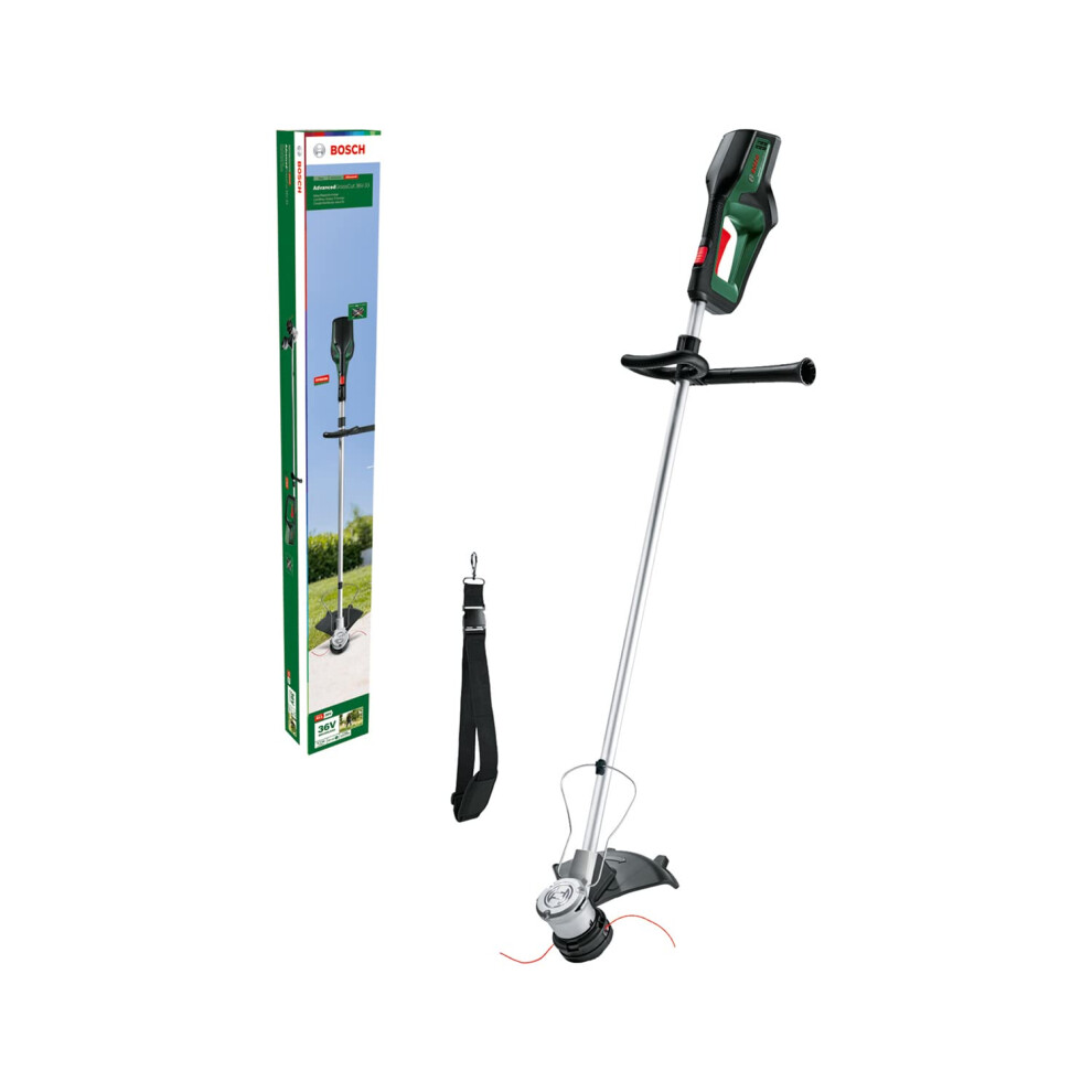 Bosch Cordless Grass Trimmer AdvancedGrassCut 36V-33 (Without Battery, 36 Volt System, Brushless Motor, Cutting Diameter: 33 cm, for Heavier-Duty