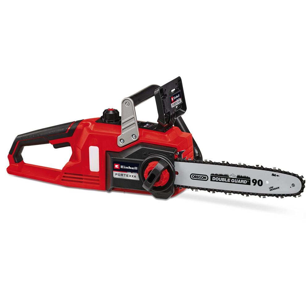 Einhell Power X-Change 18V Cordless Chainsaw | 14 Inch (30cm) OREGON Bar and Blade Chain, Tool-Free Tensioning, Kickback Protection | FORTEXXA 18/30