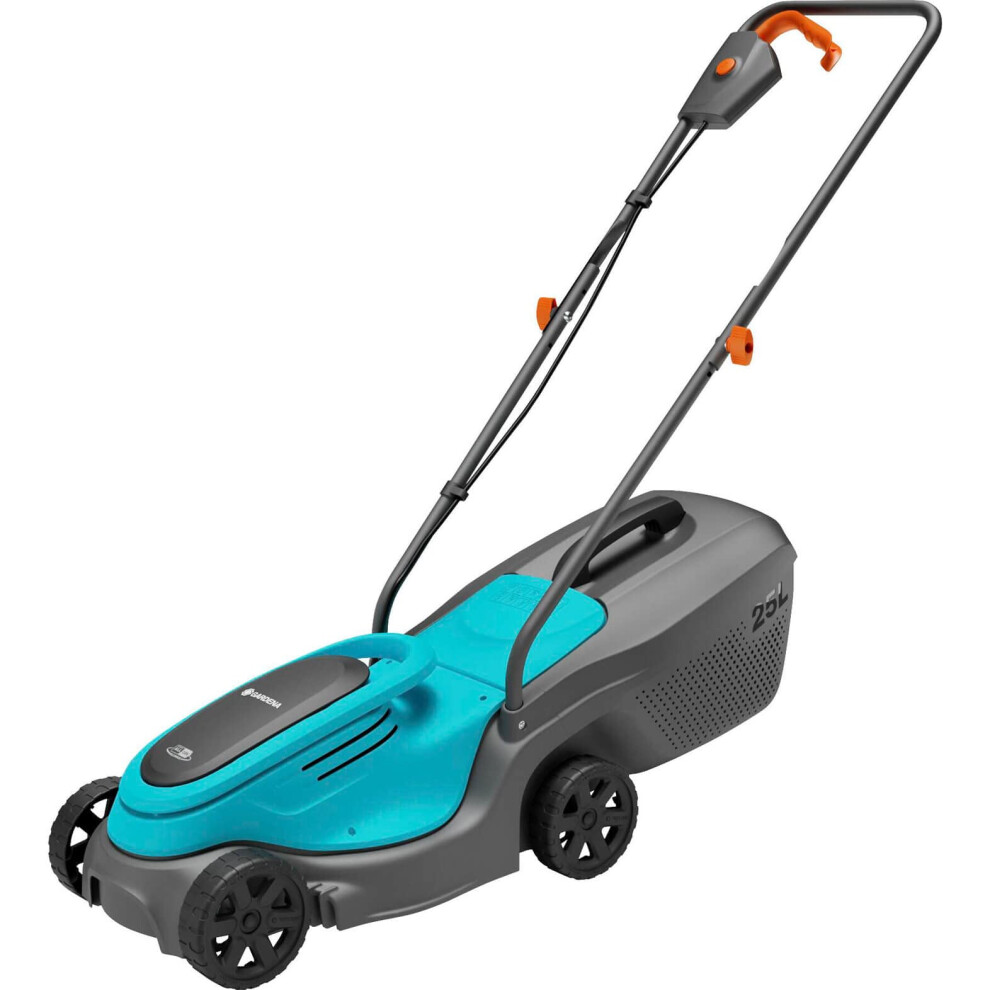 Gardena Battery Lawnmower Powermax 30/18V P4a Without Battery: 30 Cm Cutting Width, 35?65 Mm Cutting Height, 25 L Catcher Capacity, Ergonomic Handle,
