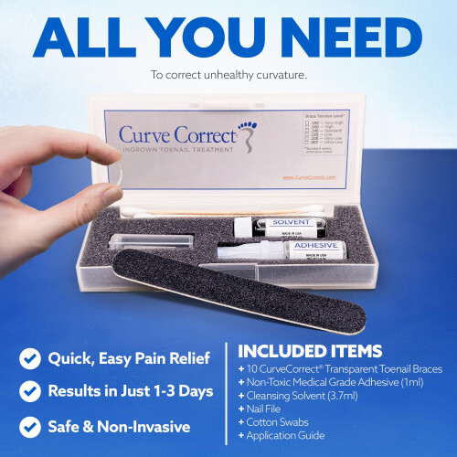 CurveCorrect Ingrown Toenail Home Treatment 1