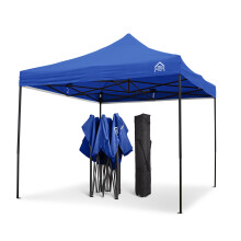 All Seasons Gazebos 3x3m Heavy Duty Fully Waterproof Pop up Gazebo With Accessory Pack - Royal Blue