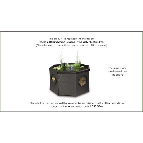 Blagdon Blagdon Replacement Liner for the Affinity Mocha Octagon Living Water Feature Pool 1