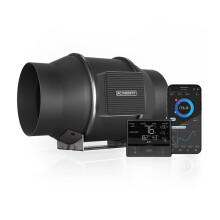 AC Infinity CLOUDLINE T6, Quiet Inline Duct Fan System with Temperature and Humidity Controller, 6-Inch