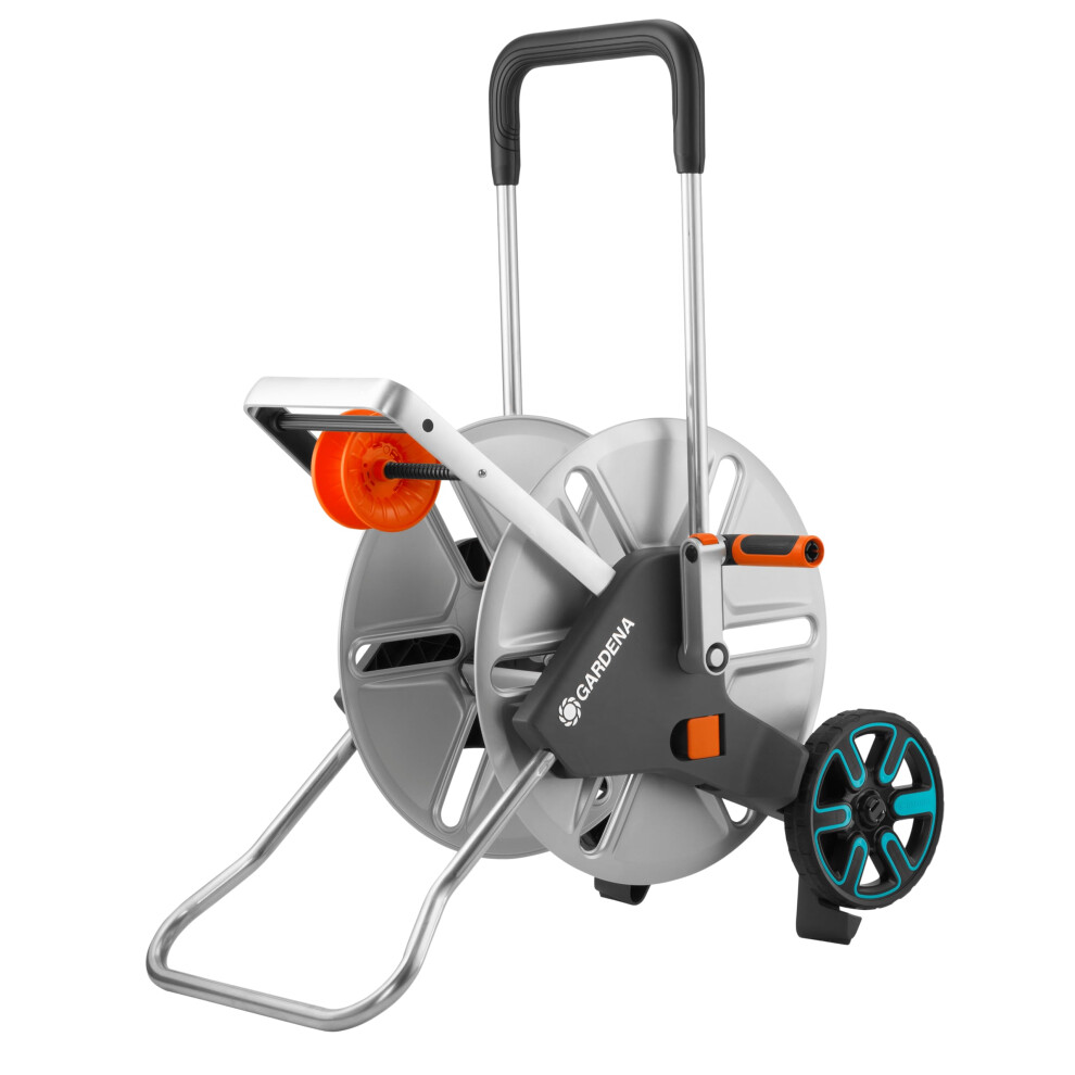 Gardena CleverRoll L Easy Metal: Large hose trolley with up to 100 m capacity, especially stable hose guide in a robust metal frame (18550-20)