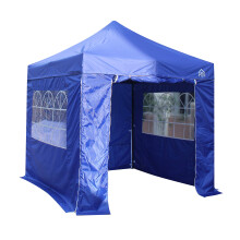 All Seasons Gazebos 2.5x2.5 Fully Waterproof Pop up Gazebo With 4 Zip up Sides and Accessories - Royal Blue