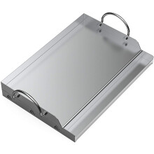 Onlyfire Stainless Steel Rectangle Griddle Plancha for Most BBQ Gas Grills and Charcoal Grills(58.4x40.6cm)