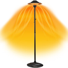 DONYER POWER Halogen tubes Heater Electric Patio Heater Garden Heating Waterproof Outdoor&Indoor Free Standing