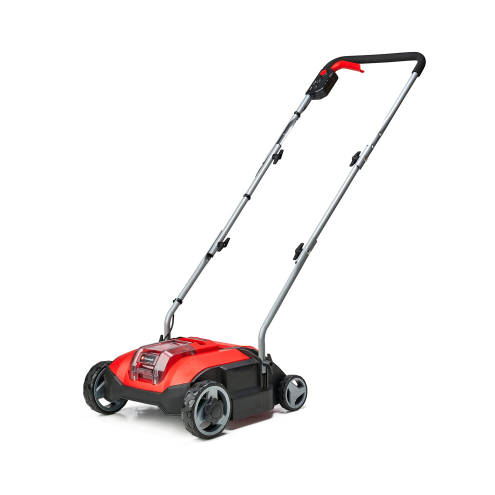 Einhell Power X-Change 18V Cordless Lawn Scarifier - Brushless Motor, 28cm Raking Width, 3 Working Depths, For Lawns And Gardens - GC-SC 18/28 Li Solo