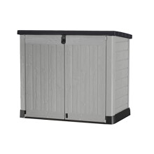 Keter Store It Out Pro Outdoor Garden Furniture Storage Shed Grey| Fade Free | All Weather Resistant | Safe and Secure | Zero Maintenance | 5 year