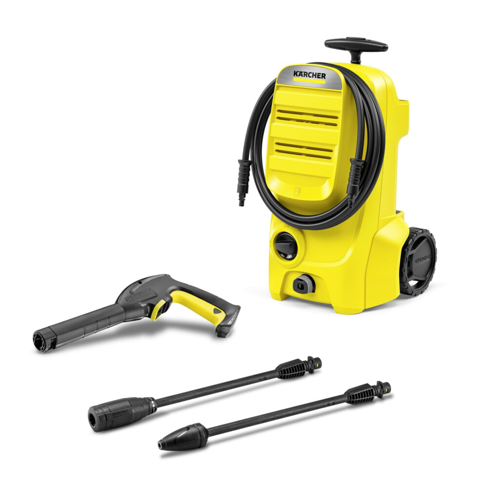 K?rcher K 3 Classic Pressure Washer, Pressure: max. 120 bar, Flow Rate: 380 l/h, Area Coverage: 25 m?/h, Water Filter, Weight: 4.2 kg, high-Pressure
