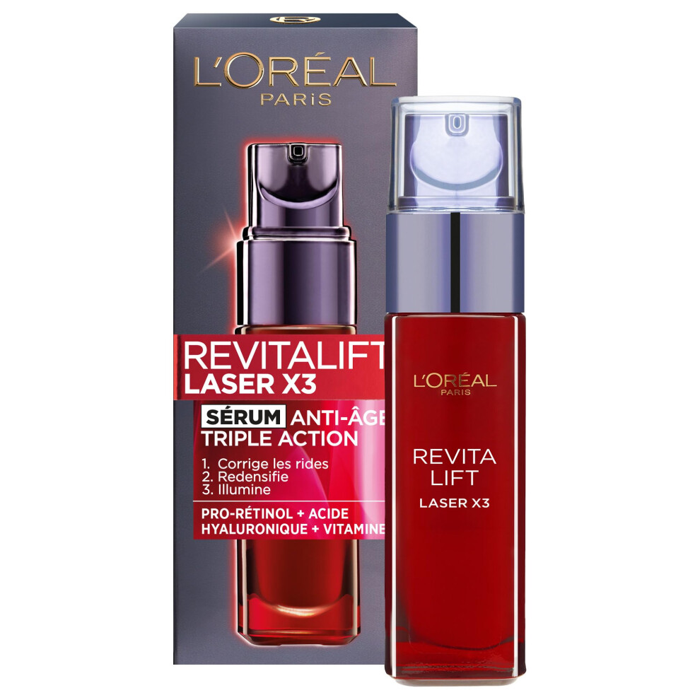 L'Or?al - REVITALIFT LASER X3 - Regenerating Anti-Aging Serum with Hyaluronic Acid