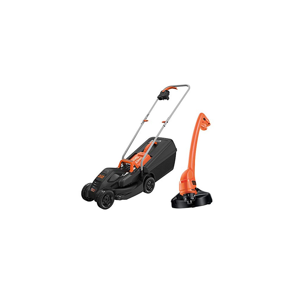 + Decker +Decker 32Cm Electric Rotary Mower With Gl250 Grass Strimmer Black