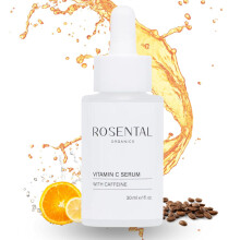 Rosental Organics Vitamin C Serum with Caffeine (30 ml) - Against Pigment Spots and Acne Scars - Anti-Ageing - Against Wrinkles - Brightening Face