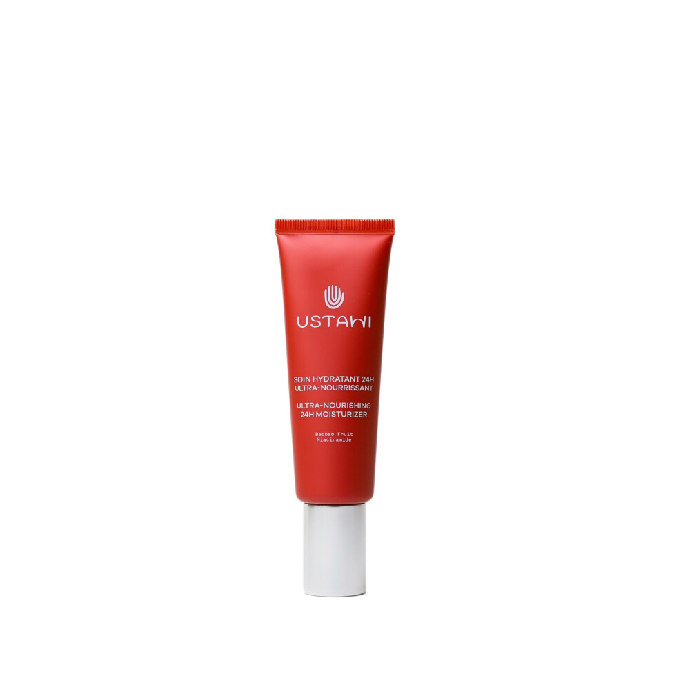 Ustawi Ultra-Nourishing Moisturiser To Brighten Skin With Vitamin C, Niacinamide And Brightening Baobab Fruit, For Dry And Very Dry Skin, Long-Lasting