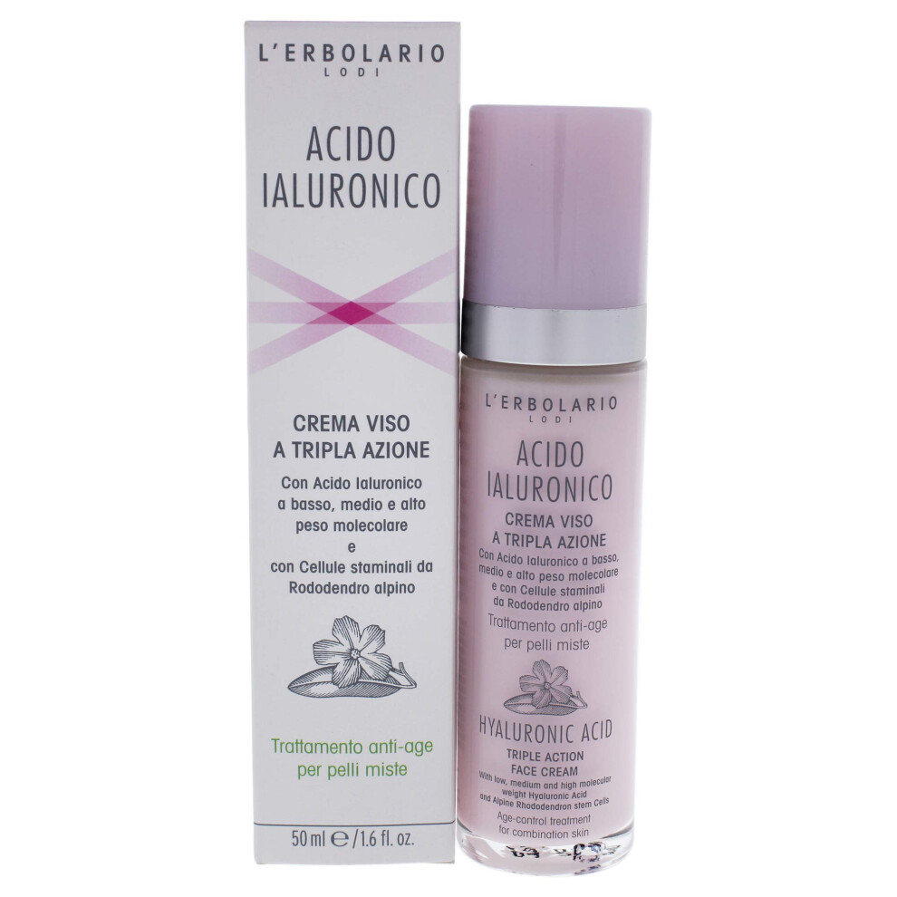 L'erbolario Cream Hyaluronic Acid Face For Combination Skin