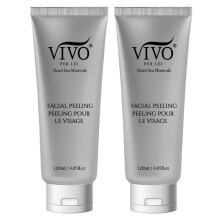 Vivo Per Lei Facial Peeling Gel | Gentle Face Scrub for All Skin Types | 50 Milliliter/ 1.7 Fl. Oz. (Pack of 2)