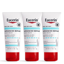 Eucerin Advanced Repair Hand Cream - Fragrance Free, Hand Lotion for Very Dry Skin - 2.7 oz Tube (Pack of 3)