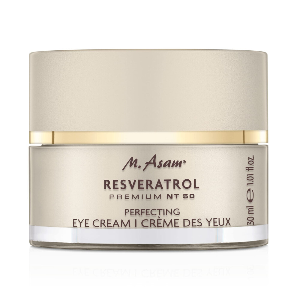 M. Asam Cream Resveratrol Premium Nt50 Perfecting Eye (30 Ml) - Anti-Ageing Eye With Resveratrol & Hyaluronic Smooths Eye Wrinkles, Firming Eye