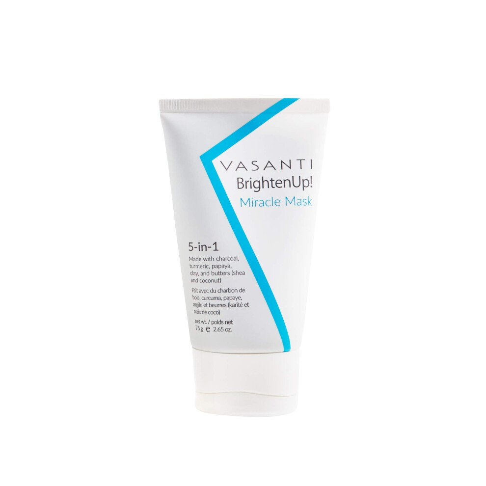 Vasanti Cosmetics Vasanti Brighten Up! Miracle Mask - Hydrates Brightens Softens Skin Natural Paraben Free Vegan Facial Skincare