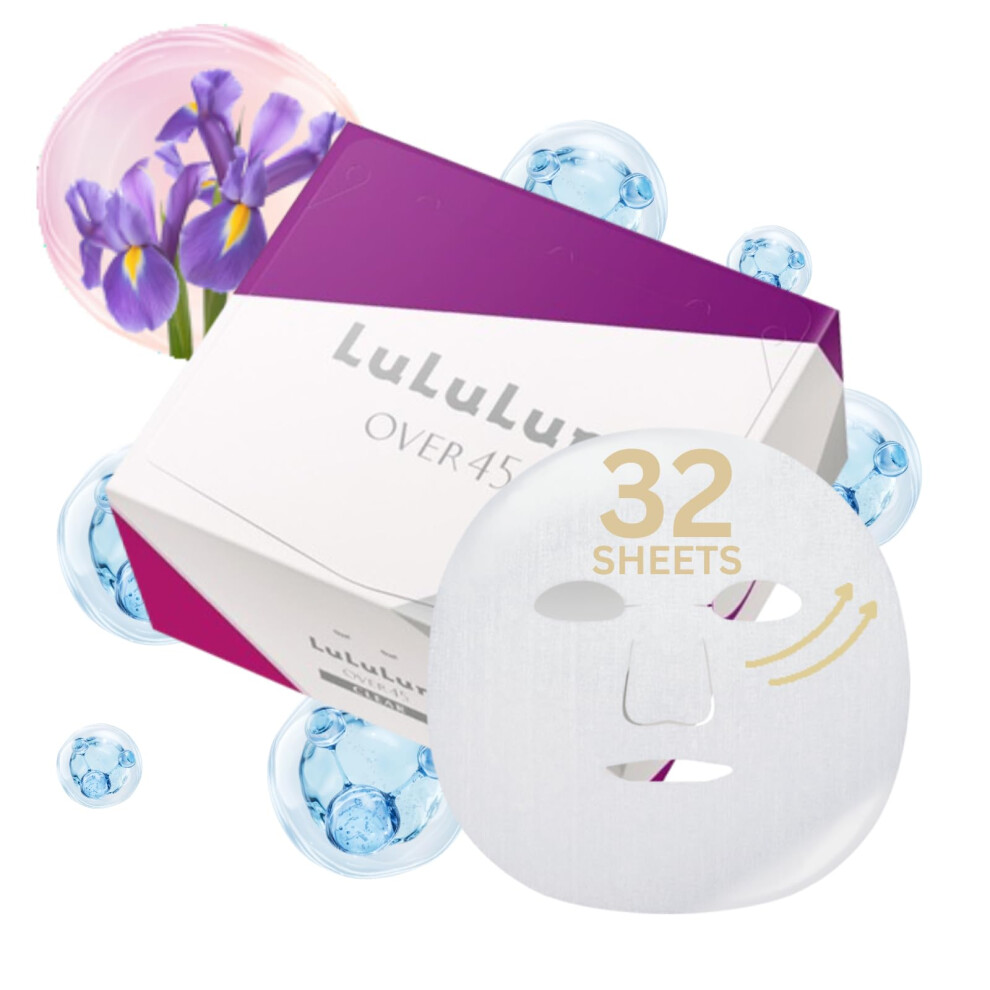 Lululun Blue Over 45 Face Mask 32Pcs - Iris S