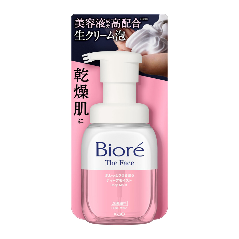 Biore The Face Facial Wash Foam 200Ml - Deep Moist