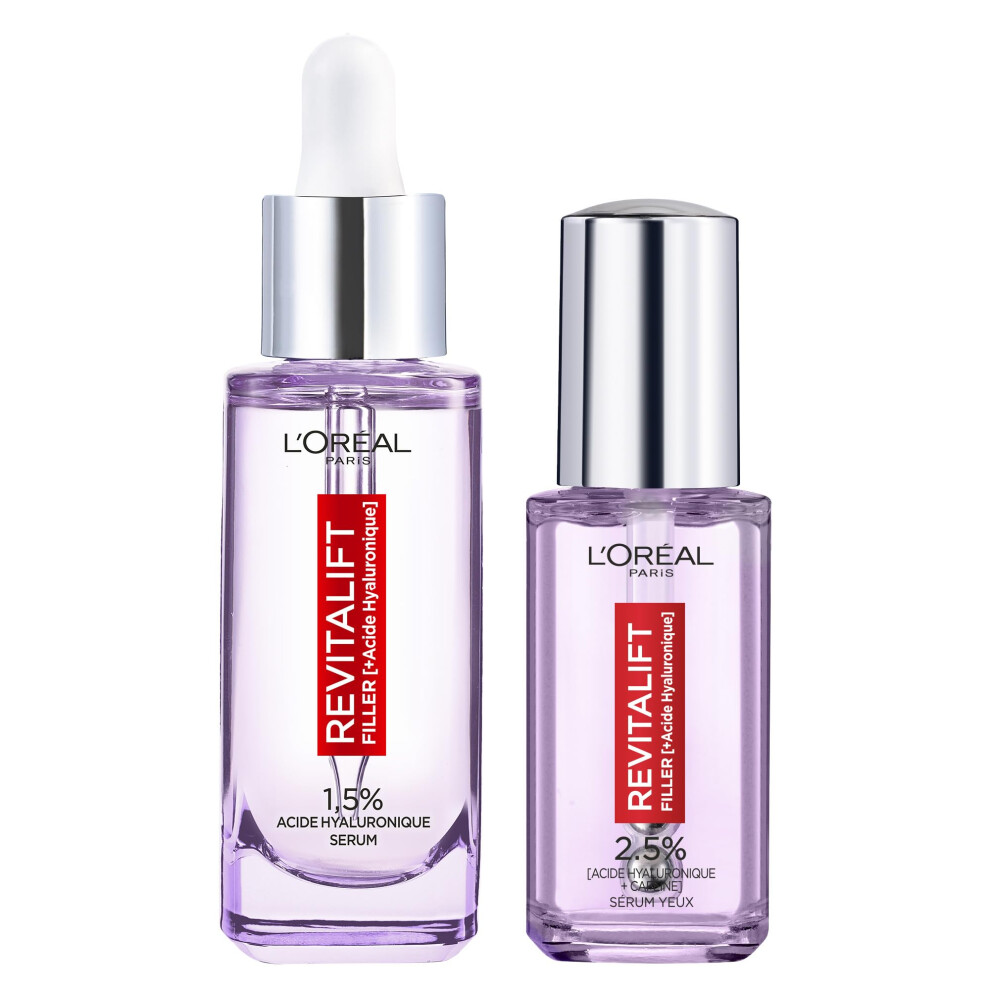 LâOrã©Al Paris L?Or?Al Paris L'or?Al Paris Set Revitalift Filler Anti-Wrinkle Serum Hyaluronic Acid 30 Ml + Revitalift Filler Eye Serum With Hyaluronic Acid And