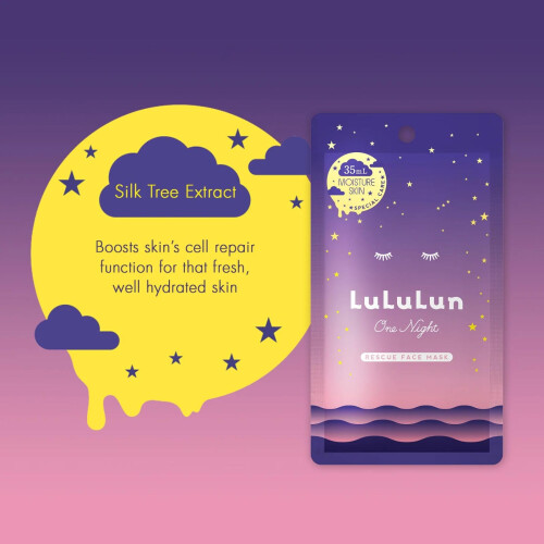 Lululun One Night Rescue Moisturizing Face Mask 5psc 1