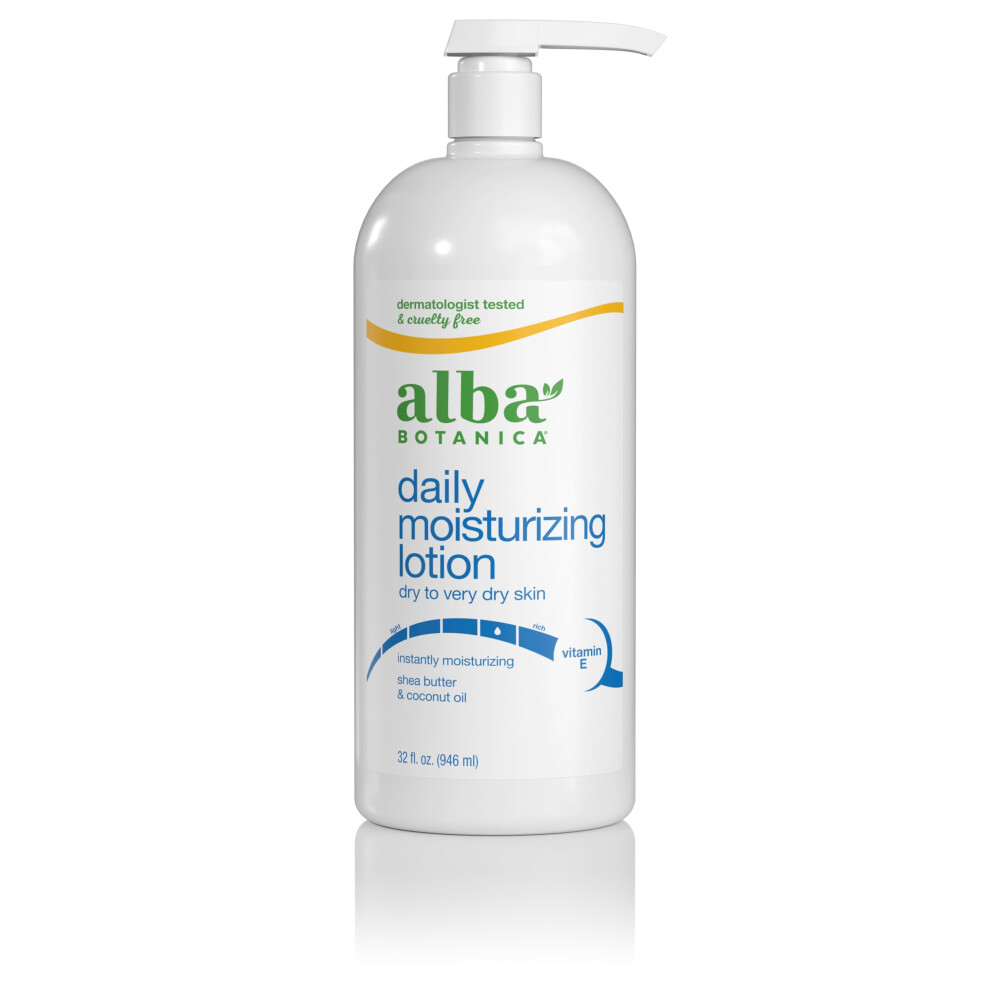 Alba Botanica Very Emollient Coconut Rescue Body Lotion, 32 Ounce