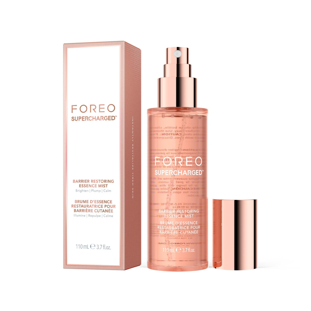 Foreo Supercharged Barrier Restoring Essence Mist, 110Ml - Collagen Boosting Spray Moisturiser - Collagen Peptides, Niacinamide, Centella Asiatica,
