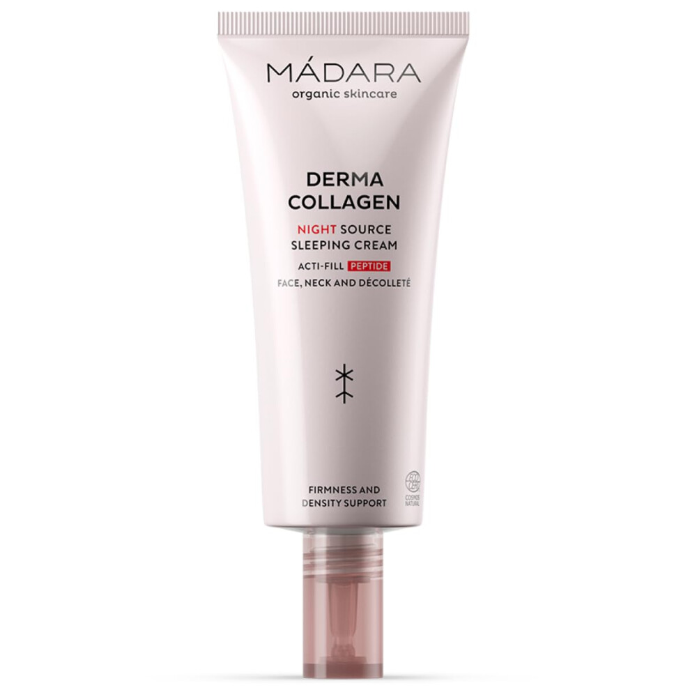 Madara Cream Organic Skin Care Derma Collagen Night Source Sleeping ? Overnight Hydrating & Firming With Peptides, Algae & Hyaluronic Acid For