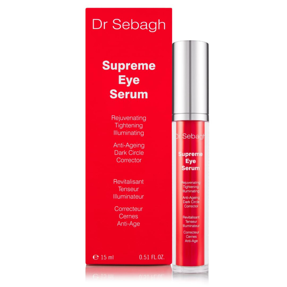 Dr Sebagh Supreme Eye Serum (15Ml) - Advanced Roll-On Formula | Designed To Aid Smoother Younger & Firmer-Looking Skin | Helps Reduce Puffiness