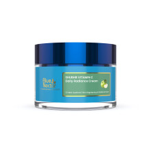 Blue Nectar Natural Vitamin C Face Cream for Glowing Skin, Dark Spot Removal with Green Apple & Almond Oil (13 Herbs, 50g)