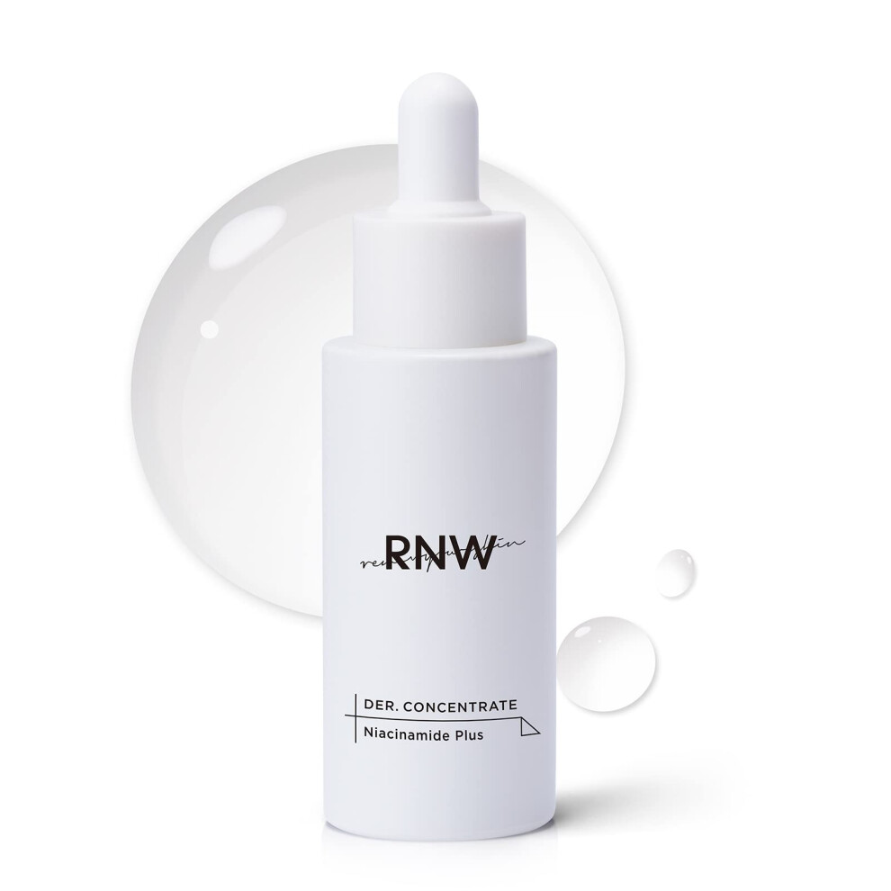 Rnw Der. Concentrate Niacinamide Plus Serum 30Ml / 1 Fl.oz | Highly Concentrated Ampoule For Dark Spots With Vitamin B3 | Light Fresh Texture | Korean