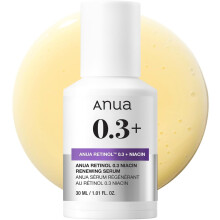 ANUA Retinol Serum for Anti-Aging, Textured skin | 0.11% Retinol, 5% Niacinamide, 20+Soothing Ingredients Gentle for Beginner (30ml /1.01 fl.oz.)