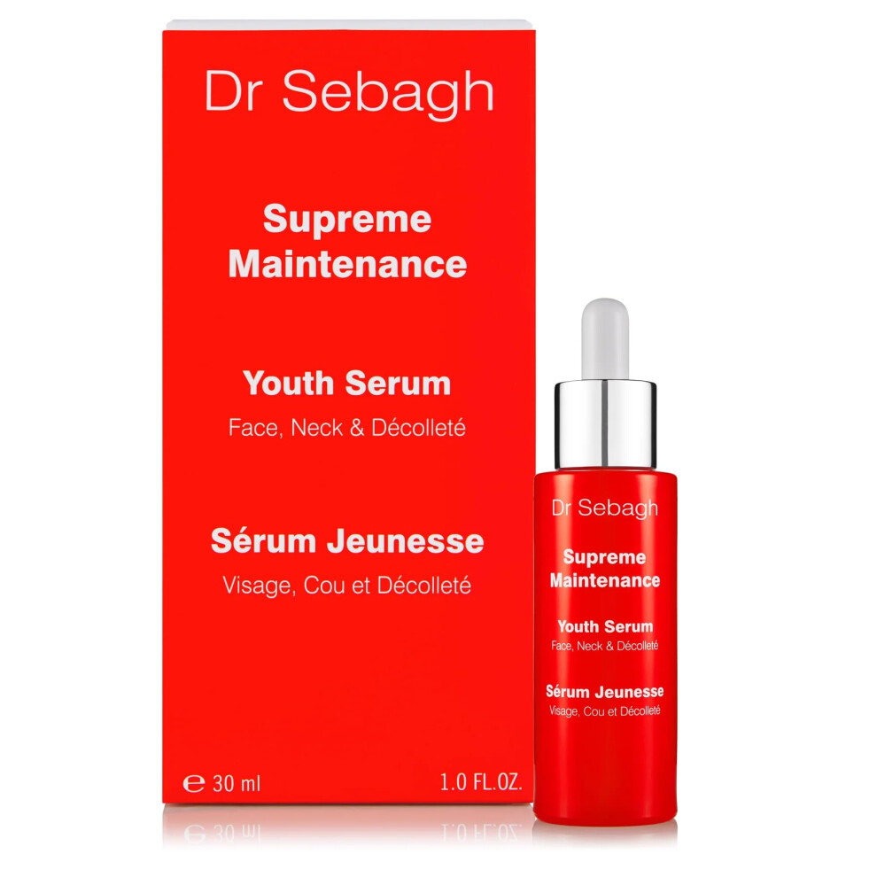 Dr Sebagh Supr?Me Maintenance Youth Serum - Rejuvenating Formula | High Concentration Actives | Antioxidant-Rich Anti-Aging Serum For Face, Neck &
