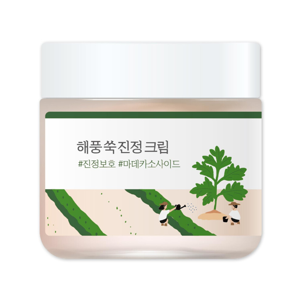 Round Lab Cream Mugwort Calming | Relieves And Soothes Skin Impacted By Stress And Environmental Factors, Soothing, Moisturizing, Calming